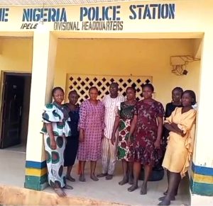 Christians-who-escaped-after-Sept.-29-2023-kidnapping-in-Ondo-state-Nigeria-at-police-station.-Christ-Apostolic-Church-300x291