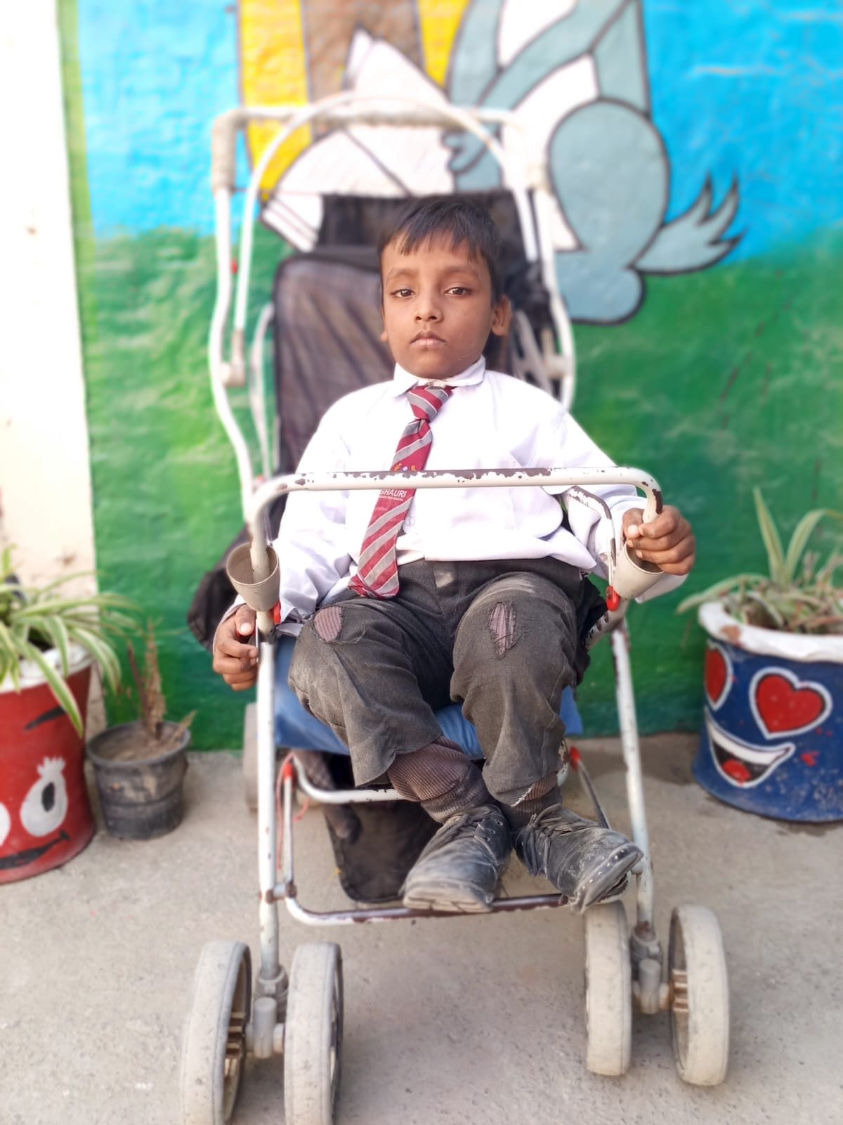 jeden z chłopców objętych naszą opieką